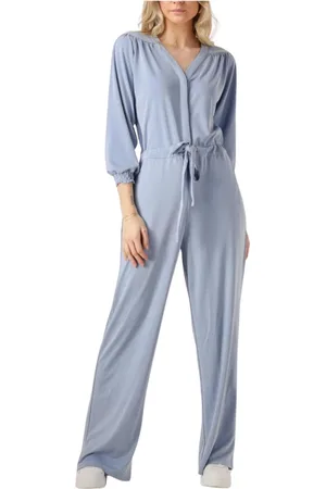 Minus Dames, Jumpsuits & Playsuits, Blauw, Maat: M Modal