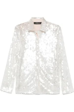 FEDERICA TOSI Dames, Blouses & Shirts, Grijs, Maat: 2XS