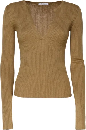 Max Mara Dames, Truien, Bruin, Maat: M Zijde