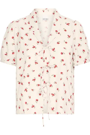 Ichi Dames, Blouses & Shirts, Veelkleurig, Maat: XL Katoen