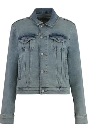 7 for all Mankind Dames, Jassen, Blauw, Maat: S Denim