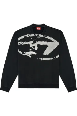 Diesel Heren, Sweatshirts & Hoodies, Zwart, Maat: XL Katoen
