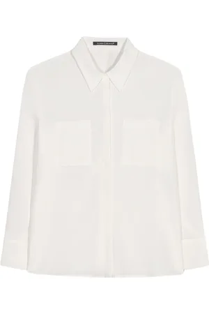 Luisa Cerano Dames, Blouses & Shirts, Wit, Maat: XL Zijde