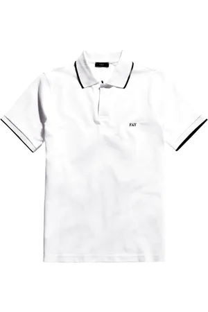 FAY Heren, Tops, Wit, Maat: 2XL Katoen