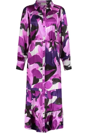 Fabienne Chapot Dames, Jurken, Paars, Maat: XL Viscose