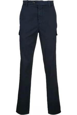 Brunello Cucinelli Heren, Broeken, Blauw, Maat: XL Katoen