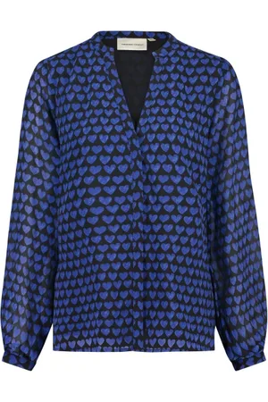 Fabienne Chapot Dames, Blouses & Shirts, Blauw, Maat: L Poliester
