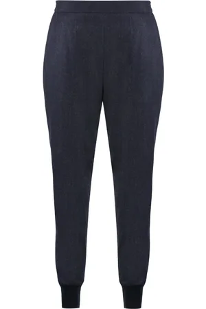 Stella McCartney Dames, Broeken, Blauw, Maat: XS Wol