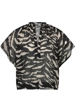 BY-BAR Dames, Blouses & Shirts, Zwart, Maat: S Katoen