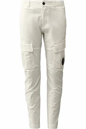 C.P. Company Heren, Broeken, Wit, Maat: 2XL Katoen