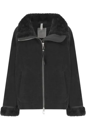 Duno Dames, Jassen, Zwart, Maat: XS Corduroy
