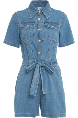 Liu Jo Dames, Jumpsuits & Playsuits, Blauw, Maat: W25 Katoen