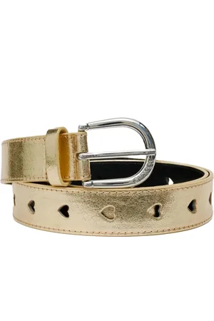 Fabienne Chapot Dames, Accessoires, Geel, Maat: 95 CM Leer
