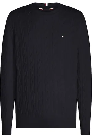 Tommy Hilfiger Heren, Truien, Blauw, Maat: 2XL Katoen