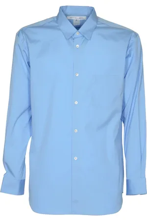 Comme des Garçons Heren, Overhemden, Blauw, Maat: L Katoen