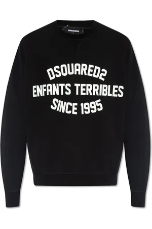Dsquared2 Heren, Sweatshirts & Hoodies, Zwart, Maat: XL Katoen