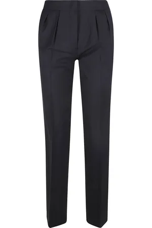 Fabiana Filippi Dames, Broeken, Blauw, Maat: XS Wol