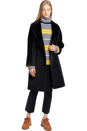 Max Mara Dames, Mantels, Zwart, Maat: M Wol
