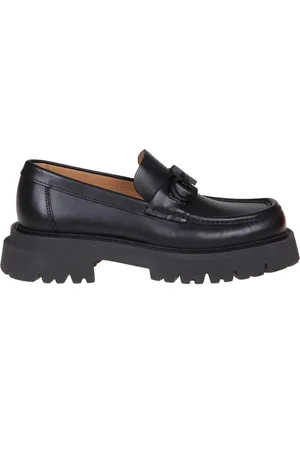 Salvatore Ferragamo Dames, Schoenen, Zwart, Maat: 41 EU Leer
