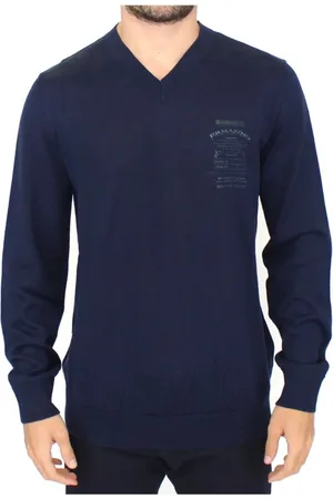 ERMANNO SCERVINO Heren, Truien, Blauw, Maat: M Wol
