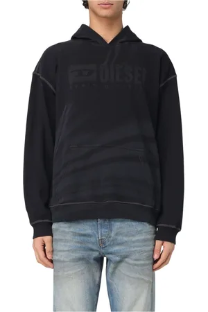 Diesel Heren, Sweatshirts & Hoodies, Zwart, Maat: L Fleece