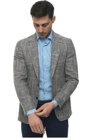 CANALI Heren, Pakken, Grijs, Maat: 3XL Katoen