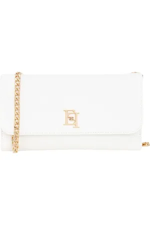 Elisabetta Franchi Dames, Accessoires, Wit, Maat: ONE Size Leer