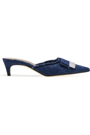 Sergio Rossi Dames, Schoenen, Blauw, Maat: 35 EU Denim