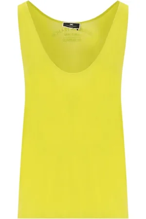 Elisabetta Franchi Dames, Tops, Geel, Maat: XS Viscose
