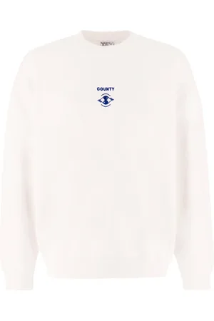 MARCELO BURLON Heren, Sweatshirts & Hoodies, Wit, Maat: M Katoen