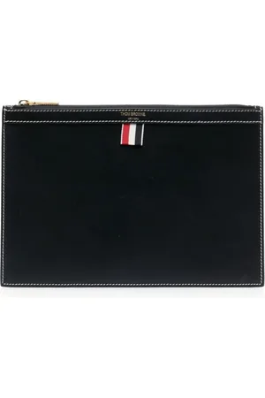 Thom Browne Heren, Accessoires, Blauw, Maat: ONE Size Leer
