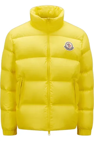 Moncler Heren, Jassen, Geel, Maat: XL Nylon