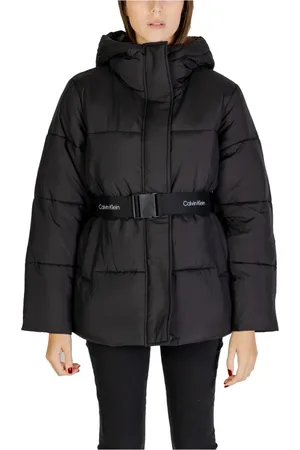 Calvin Klein Dames, Jassen, Zwart, Maat: L Nylon