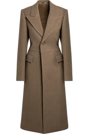 Burberry Dames, Mantels, Bruin, Maat: 2XS Wol