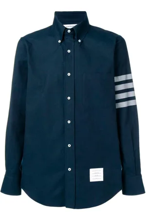 Thom Browne Heren, Overhemden, Blauw, Maat: L