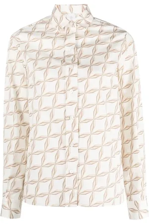 ELEVENTY Dames, Blouses & Shirts, , Maat: S Katoen