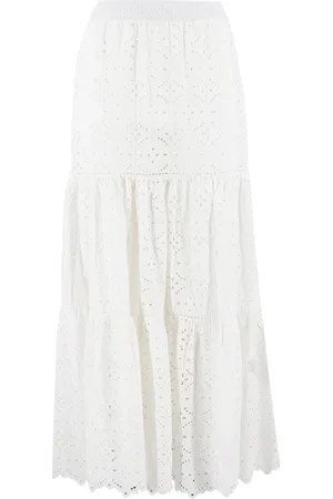 ERMANNO SCERVINO Dames, Rokken, Wit, Maat: XS Katoen