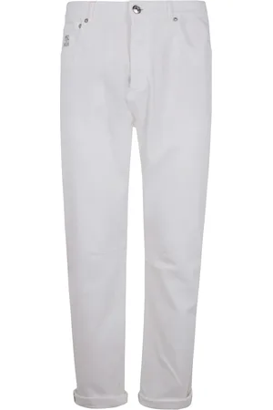 Brunello Cucinelli Heren, Jeans, Grijs, Maat: L Katoen