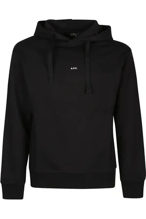 A.P.C. Heren, Sweatshirts & Hoodies, Zwart, Maat: M Katoen