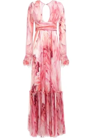 Roberto Cavalli Dames, Jurken, Roze, Maat: M