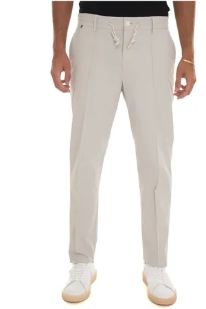HUGO BOSS Heren, Broeken, Grijs, Maat: 2XL Polyamide
