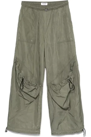 The Attico Dames, Broeken, Groen, Maat: XS Nylon