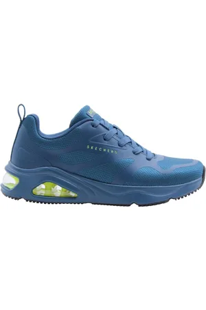 Skechers Heren, Sport, Blauw, Maat: 47 EU Synthetisch