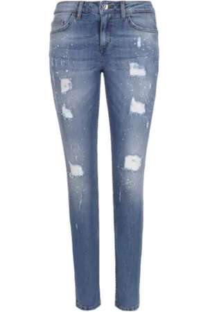 Liu Jo Dames, Jeans, Blauw, Maat: W28 Katoen