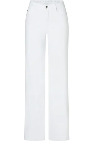 Mac Dames, Jeans, Wit, Maat: XS Katoen