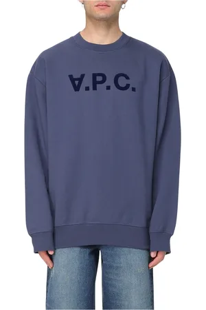A.P.C. Heren, Sweatshirts & Hoodies, Blauw, Maat: L Fleece
