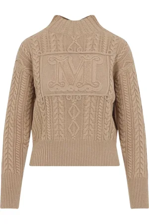 Max Mara Dames, Truien, Bruin, Maat: S Wol