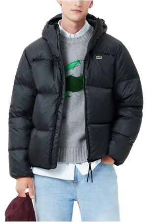 Lacoste Heren, Jassen, Zwart, Maat: L
