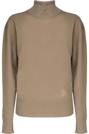 Burberry Dames, Truien, Bruin, Maat: XS Wol