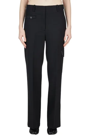 Helmut Lang Dames, Broeken, Zwart, Maat: XS Wol